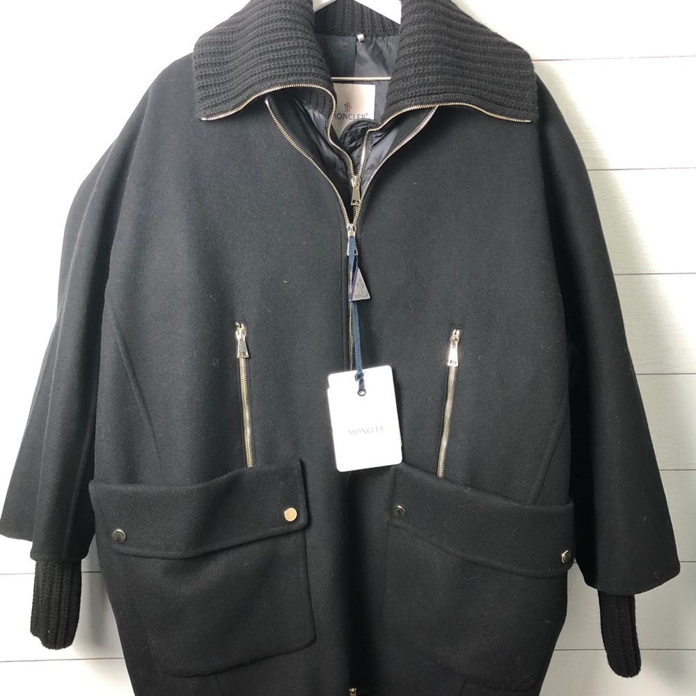 Moncler Acanthus Wool & Cashmere Coat Down - Picture 1 of 8